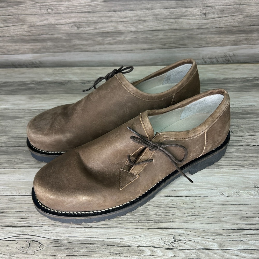 Anger Maier Loafers Men 43 EU 10US Brown Suede Shoes Oktoberfest Trachten - Picture 2 of 10